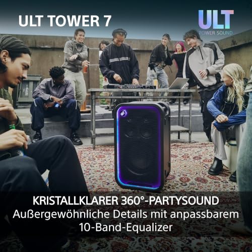 Sony ULT Tower 7 tragbarer kabelloser Bluetooth-Partylautsprecher