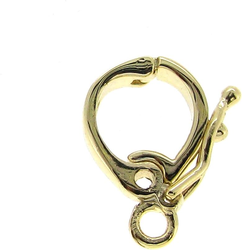 Gold-Tone 925 Sterling Silver Interchangeable Bail Clasp Pearl Necklace Enhancer Shortener