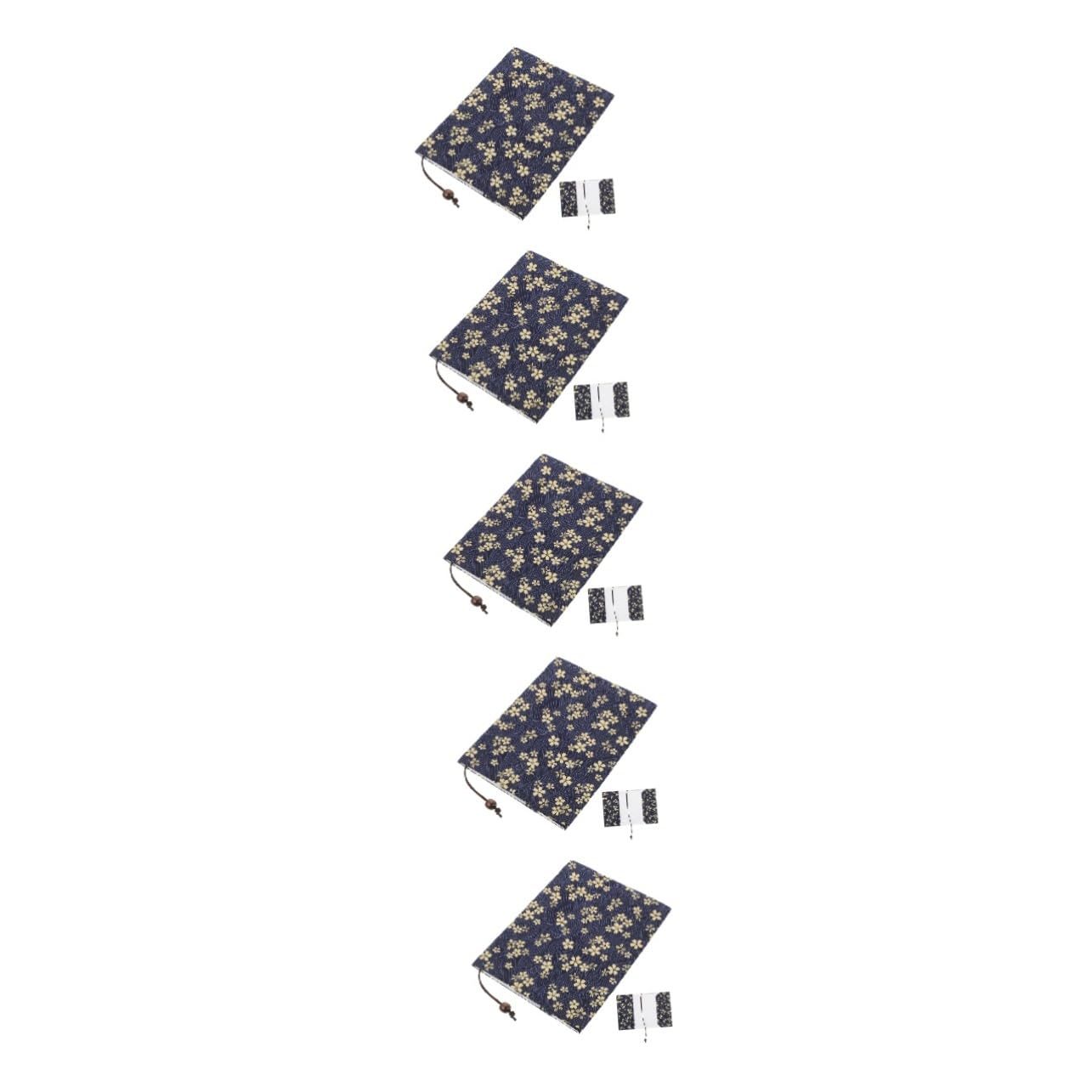 Lurrose 5piezas Funda De De Protector Decorativo Para Cuadernos y Textos Funda De Lavable Diseño De Cerezos Marino