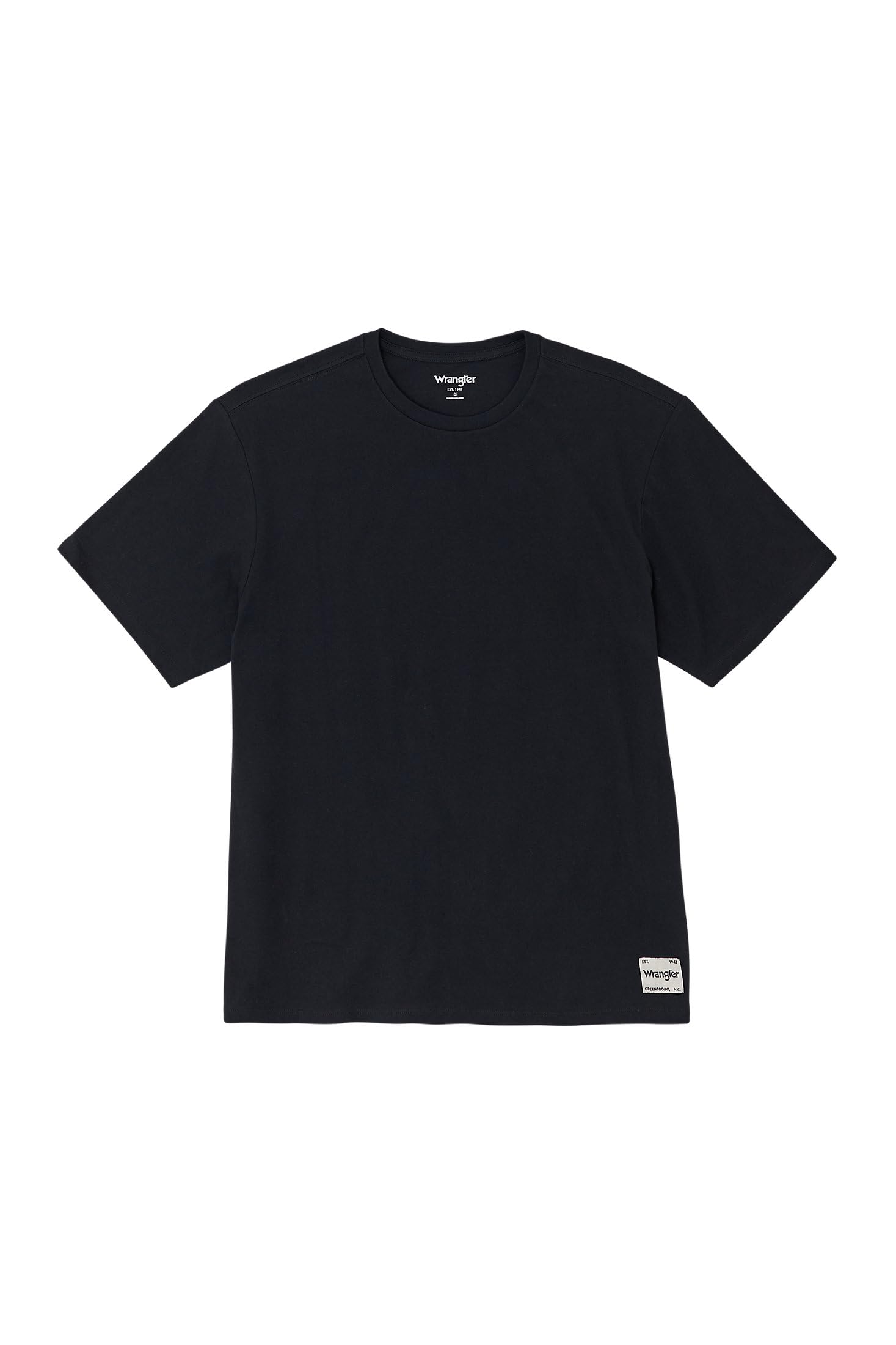 Wrangler Men's SS Solid Tee T-Shirt, Black, XXL