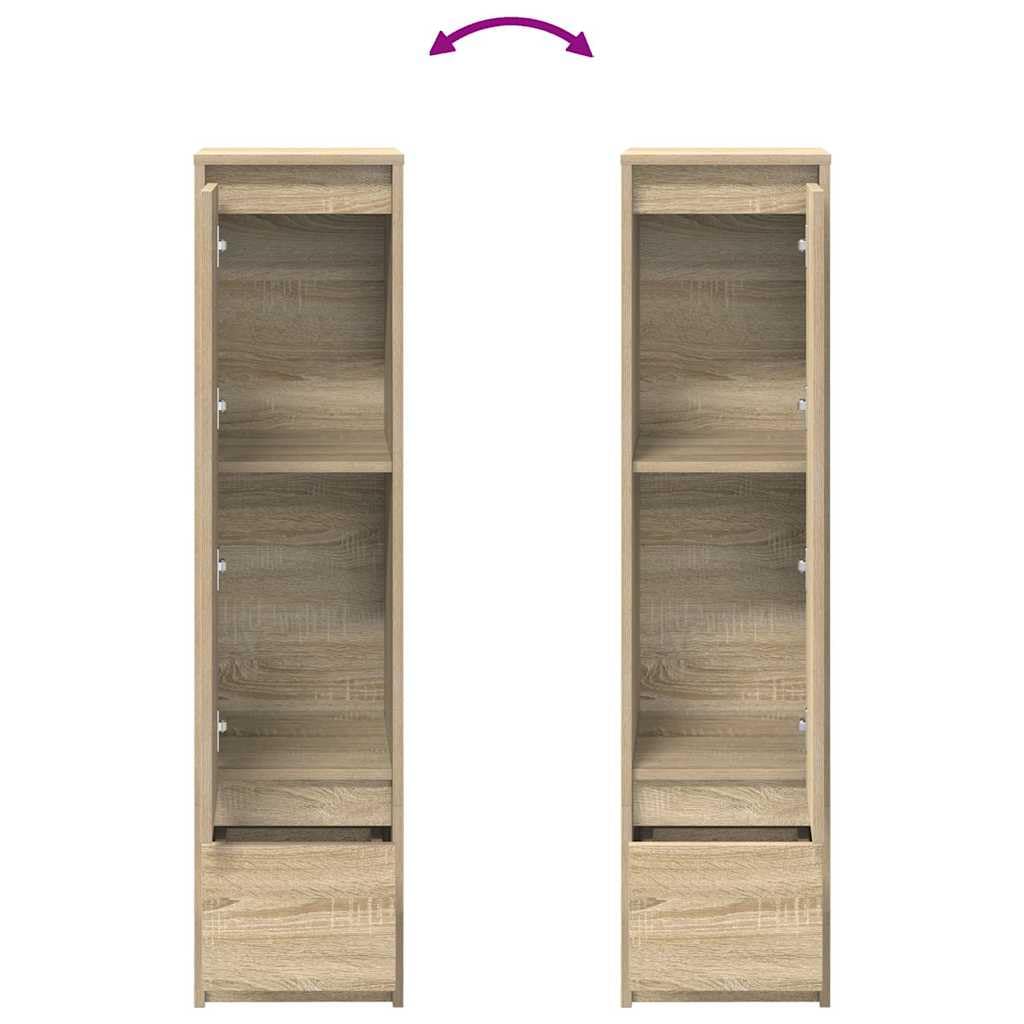 vidaXL Komoda Sonoma Oak 29,5x34x119,5 cm Drewno klejone
