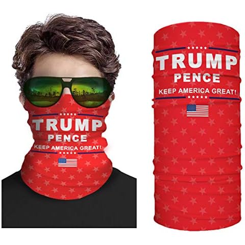Trump 2020 Neck Gaiter Face Mask - Seamless Multifunctional Headwear Shield for Men - - One size Cover