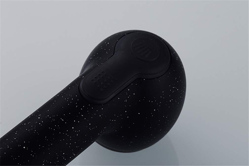 Grifos de Cocina Grifo de Cocina extraíble Giratorio de 360 Grados Grifo de Ahorro de Agua Grifo Mezclador de grúa de Lavabo Negro Pulido Grifo de latón de una Sola manija Montado