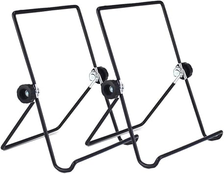 MOACC Tablet Stand, Portable Foldable Tablets Multi-Angle Non-Slip Adjustable Metal Holder Cradle Fit for 9-12.9 inch Tablet PC, Pad 2 Pack