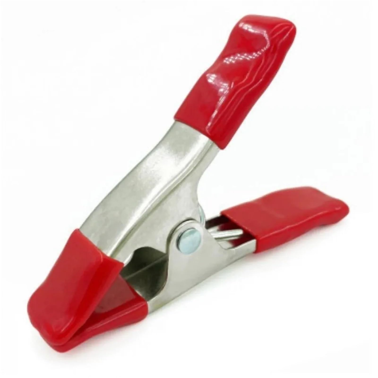 2 morsetti a molla multiuso in metallo da 1,7 cm, a forma di A, antiscivolo, resistenti (15,2 cm, rosso)