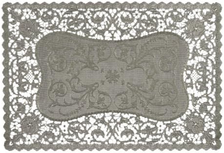 Royal Rectangular Foil Placemats, 9.75 x 14.5 Inches, Silver, Pack of 6 (26515)