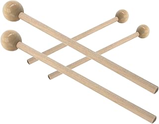 ERINGOGO 2 Pares De Baquetas De Madeira Baquetas Para Iniciantes Baquetas Para Adultos Baquetas De Percussão Baquetas Com Cabo De Madeira Baquetas De Percussão Tambor De Língua De Aço