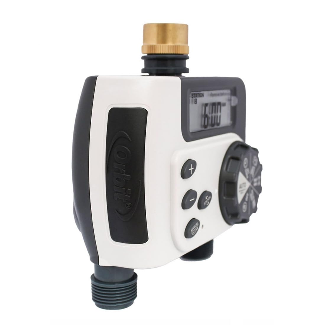 GNCGarden Orbit 94148 Buddy II - Programmatore di irrigazione, digitale, programmatore di irrigazione a due porte, programmatore di irrigazione a batteria