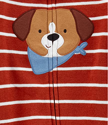 Carter's Toddler Boys' 1 Piece Long Sleeve Footed Sleepers (Baby Red Puppy, Newborn) #TOP1