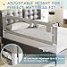 AquaVogue 3-Pack King Size Bed Rails for Toddlers -Height Adjustable Baby Bed Rail Guard Specially Designed for King Size Bed (78.7