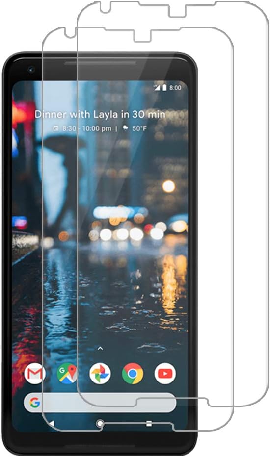 for Pixel 2XL screen protector,Pixel 2XL Tempered Glass Screen Protector,[2-Pack][Full Coverage][9H Hardness][Easy Bubble-Free Installation][Anti-Scratch] Compatible with Google Pixel 2 XL
