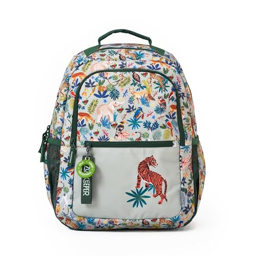 Image of ZOOKEEPER School Bag for Boys & Girls 5-7 Years Lightweight Water-Resistant Kids Backpack Durable, Comfortable & Cute Design for School & Outdoor Activities (Medium, 17L)