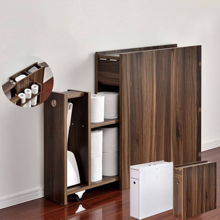 Amazon｜トイレ収納 スリム 薄型 スライド引き出し 奥行17cm 幅