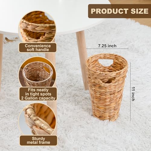 Image of KOKODO Cylinder Water Hyacinth Pantry Basket
