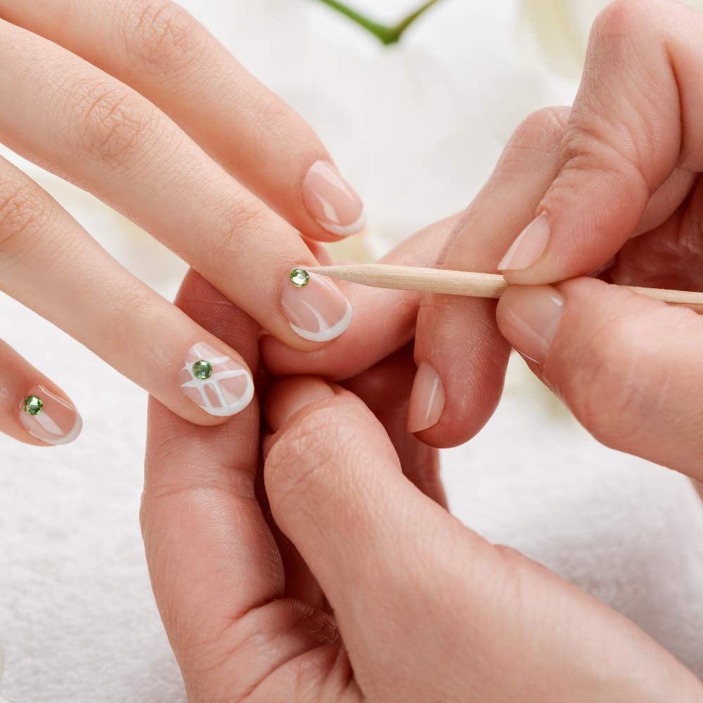 100 Stück Orangenholz-Nagelstäbchen – Doppelseitig Für Maniküre & Pediküre, 11,5 Cm, Nagelhautschieber & Reiniger