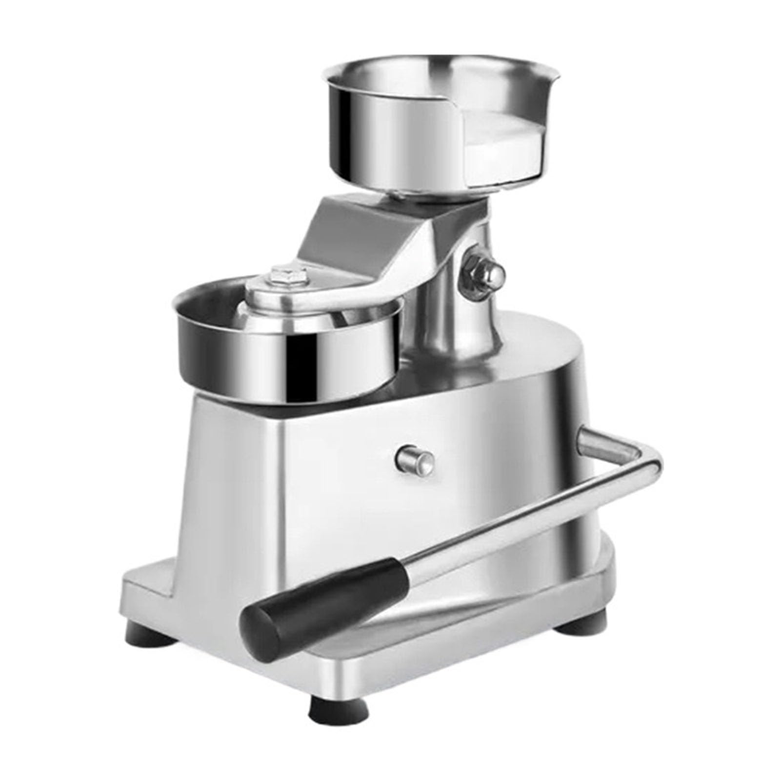 Runde Burgerpresse Manuell, Patty-Former mit Edelstahlteilen für Gartengrill, Street Food, Catering und kleine Gastronomiebetriebe,Pressing ⌀130mm