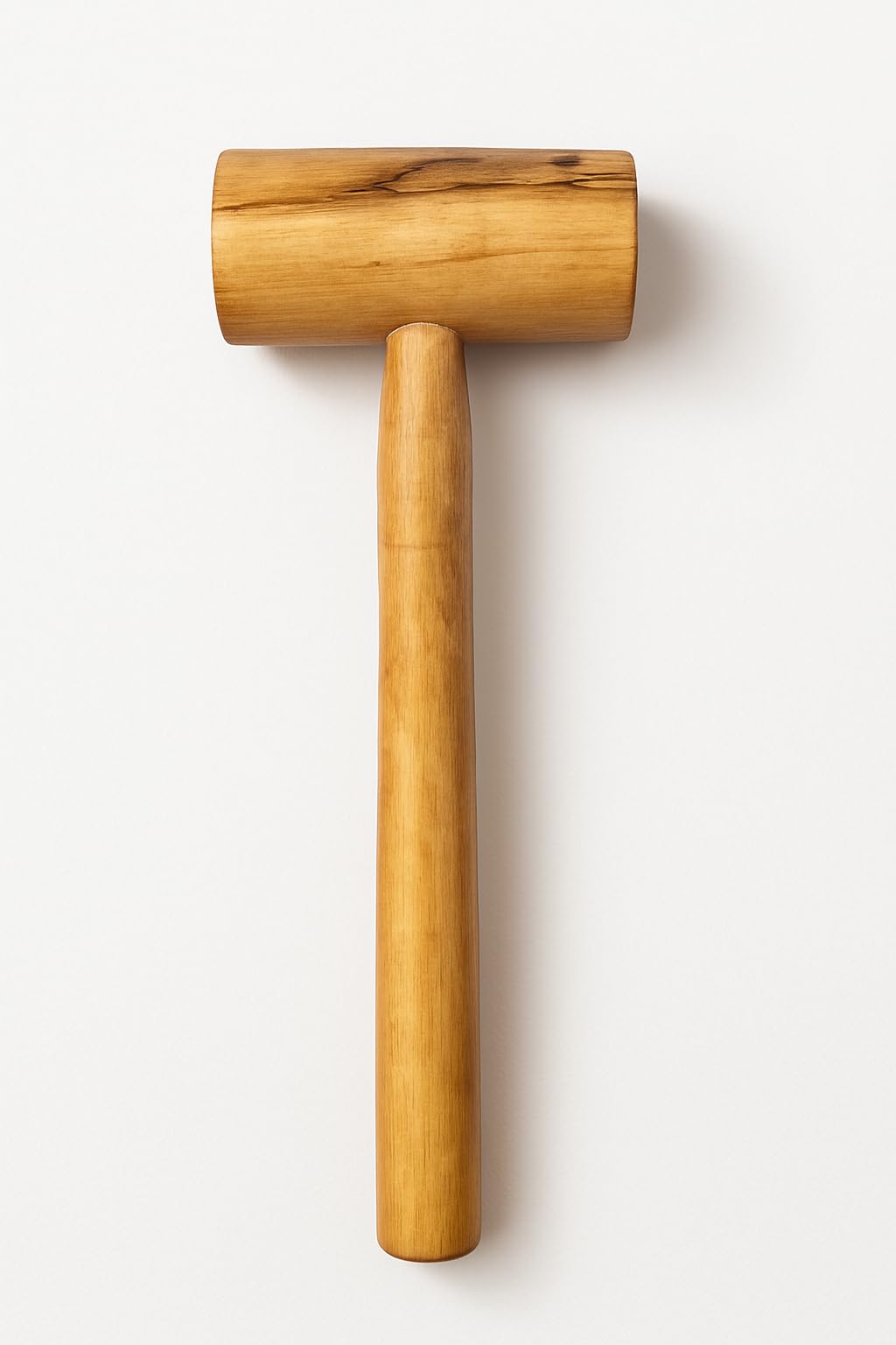 Traditional Hardwood Mallet, Cylindrical Head Woodworking Hammer, Natural Wood Finish, 30cm Handle, Handcrafted Carpentry Tool for DIY Projects and Furniture Assembly 1 pc plain-image-10