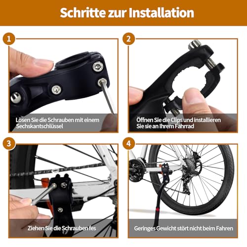 JIANFA Fahrradständer, 24-29 Zoll Höheverstellbar Fahrrad Ständer mit rutschfestem Gummifuß, Aluminiumlegierung Cube Fahrradständer für Mountainbike, E-Bike, Rennrad
