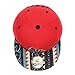 Quanhaigou Power Mens Snapback Hats, Map of Africa Embroidery Baseball Cap Palm Tree Red Dad Hats