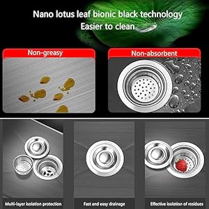 ARTLINE Black Kitchen Sink Stainless Steel Single Bowl Sink Drop InTopmount Workstation Sink with Sliding Accessories Farmhouse Workstation Sink with Multiple Accessories 197 x 177in