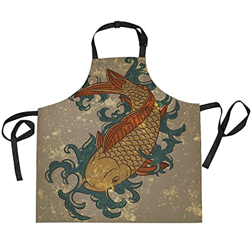 Tablier japonais TropicalLife de qualité supérieure avec col réglable pour chef