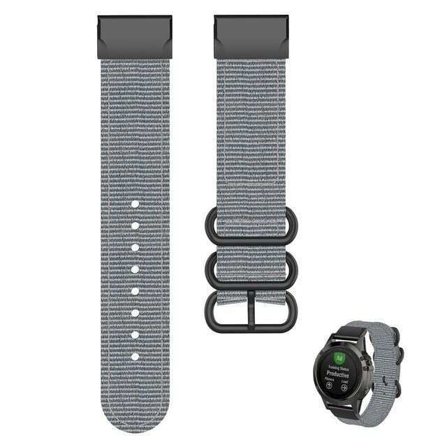 Bracelet de montre nylon anti-irritation pour Garmin Fenix 7X 6X 5X - 3