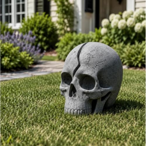 Luces de sendero Halloween con estacas resistentes y calavera de gran realismo 5