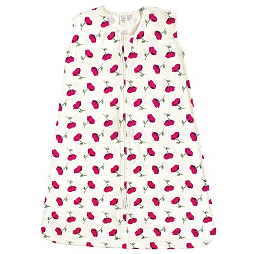 Image of Touched by Nature Unisex Baby Organic Cotton Sleeveless Wearable Sleeping Bag, Sack, Blanket, Petals, 18-24 Months