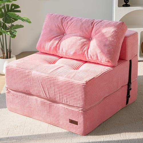 MAXYOYO Folding Sofa Bed, Convertible Sofa Bed with High-Density Support