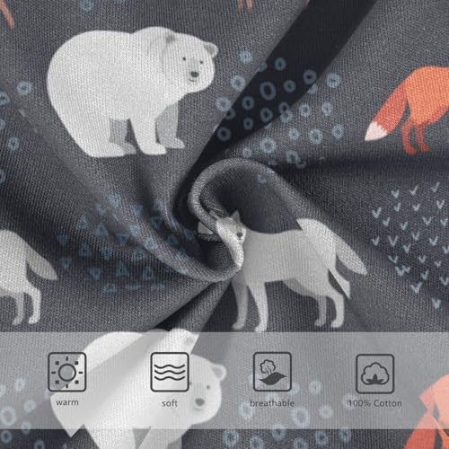 Boys' Exclusive Briefs Toddler Underwear 95% Combed Cotton Boxerbriefs 2T Fox and Bear Pattern 993