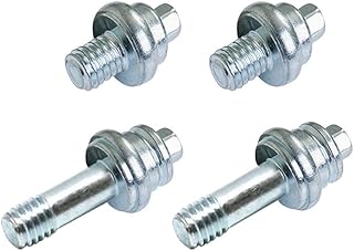 Ampper 3/8" Side Post Battery Terminal Bolt, Standard Battery Side Post Extender Stud for GM Post, 2 Different Lengths (2 Pairs, Pack of 4)