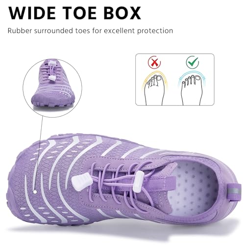 Image of EWUHA Barefoot Shoes Womens Mens Footwear for Walking Hiking with Wide Toe Box,Healthy & Non-Slip,Breathable Barefoot Vitality Water Shoes for Beach Pool Swim Outdoor (Unisex)