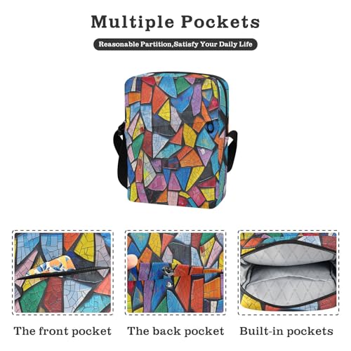 Giclee Glass mens messenger bag crossbody shoulder bag crossbody Shoulder Handbag Adjustable Strap for School Shopping2