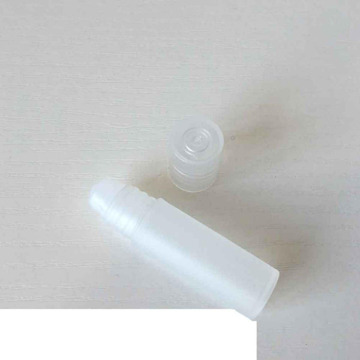 Weiße Pp Rollflaschen Tragbare Kleine Fläschchen 100 Stück 5ml für Präzise Anwendung Nachfüllbare Ballflaschen zum Reisen für Parfüm und Andere Flüssigkeiten