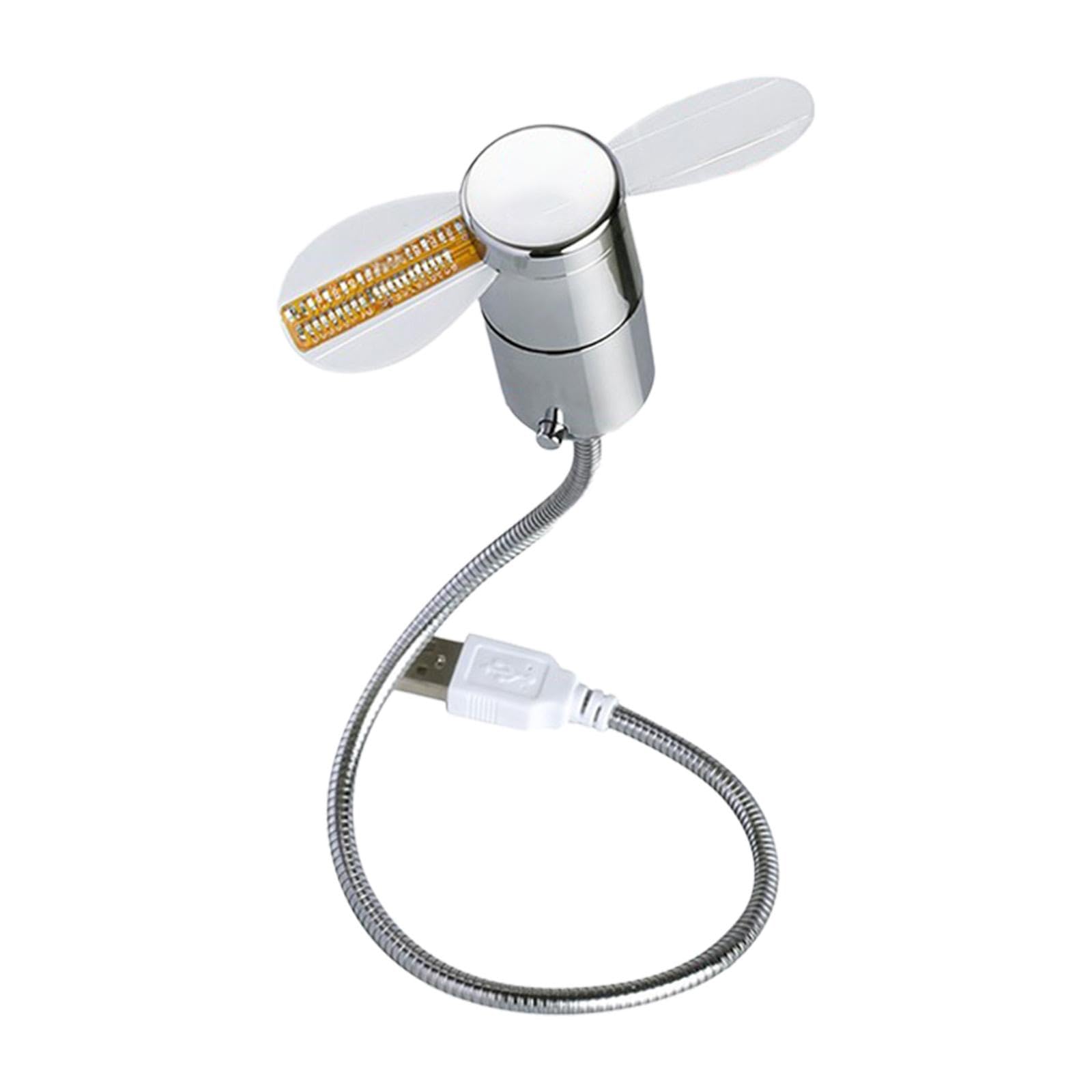 LED USB Clock Fan No Driver Installation Required Real Time Display Function Dual Temperature-image-32