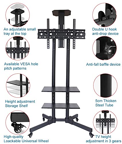 Soporte universal de TV para 32-65 pulgadas con ruedas miniatura 2