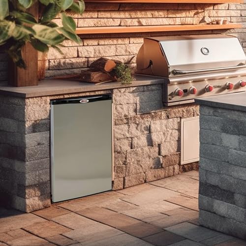 Bull Outdoor Products 11001 Compact Refrigerator, 4.5 Cu. Ft, Metallic Grey thumb #4