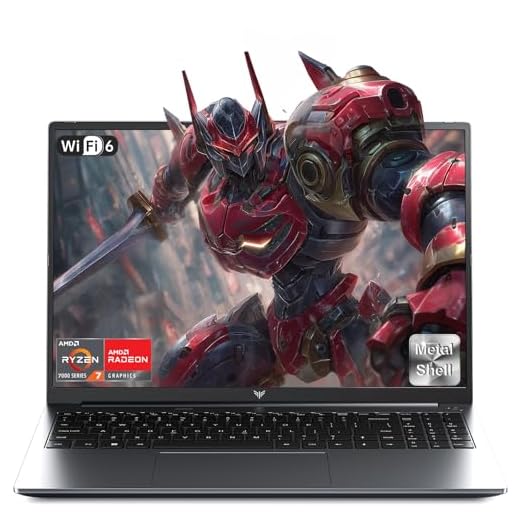ACEMAGIC 2026 Ordenador Portátil Gaming Ryzen 7 7H255(hasta 4.9 GHz) DDR5 16GB RAM 512GB SSD 4800Mhz Extensiones 4TB Carcasa de Metal,1200FHD,Retroiluminado,WiFi 6,BT5.2,Typo C,Gaming Laptop
