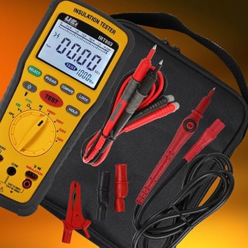 Uei Irt803 Insulation Resistance Tester 600V Ac/Dc, Megohmmeter Measures Insulation Resistance Up To 20Gω, Voltage Testing Up To 600V #TOP3