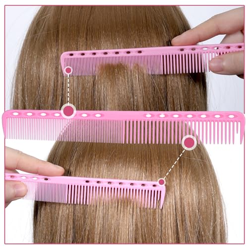 12 Peines para Corte de Cabello Resistente al Calor miniatura 5