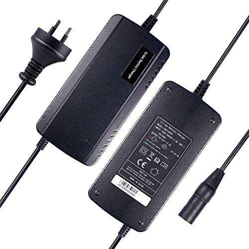 JUNSTAR-EU 36V / 48V / 52V Cargador de Iones de Litio-Litio Cargador de Bicicleta eléctrica Cargador Universal para batería de 36V / 48V / 52V