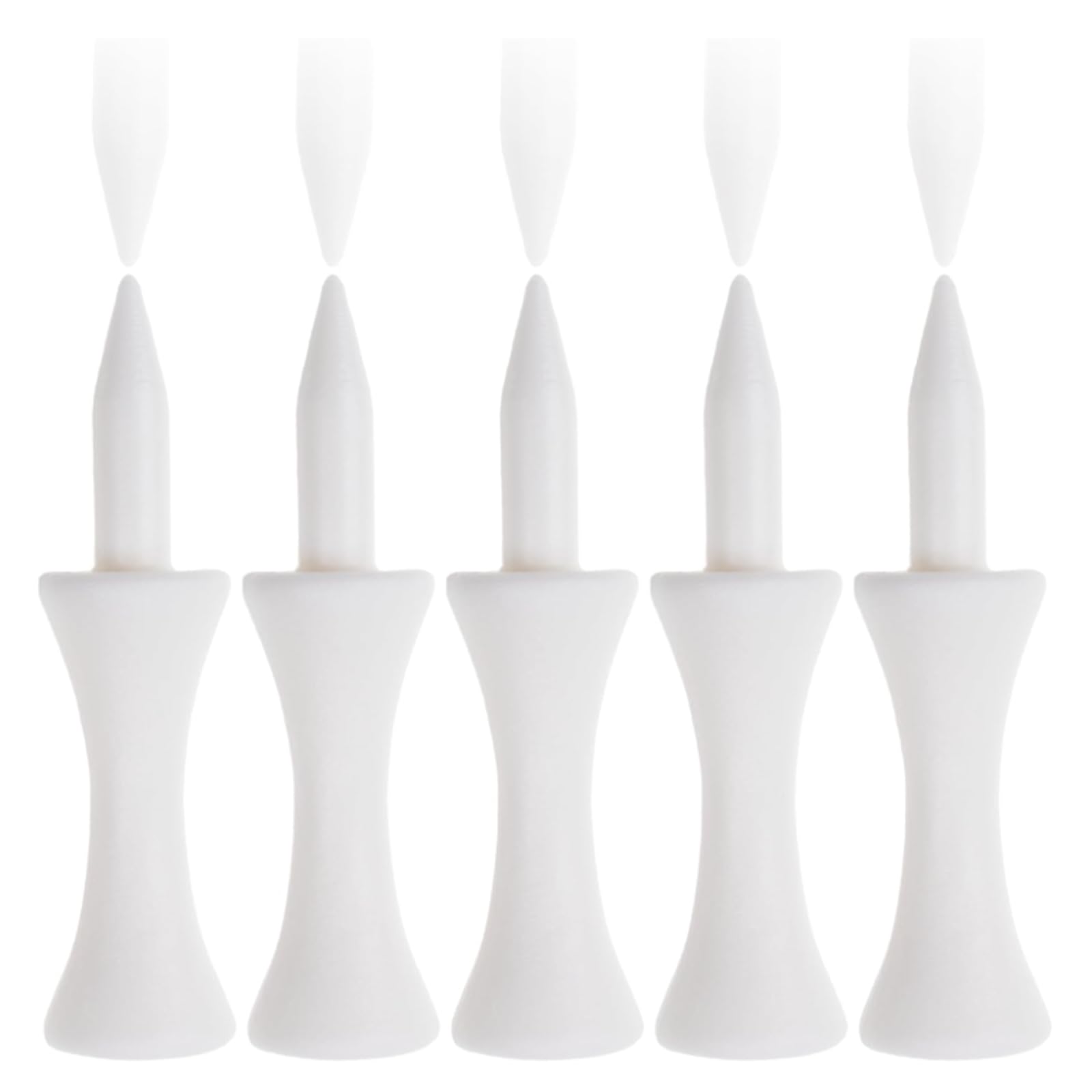 GIONAR 100 Pack 51mm white castle golf tees, Durable Golf Tees for Drivers, Practical Golf Accessories & Ideal Golf Gifts