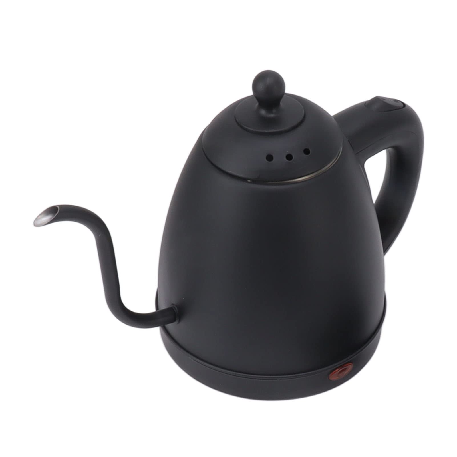 Hervidor Eléctrico con Cuello de Cisne, 1,2 L Acero Inoxidable 304 Color Negro con Protección Contra Ebullición Y Secado Automático, Caldera de Agua Caliente para Café Y Té