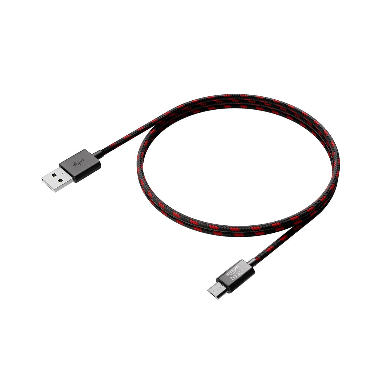 amazon basics Type A to Micro USB Braided Cable | 3A/18W Fast Charging and 480 Mbps Data Transfer Speed | 1.2m, Tangle Free Cable-image-12