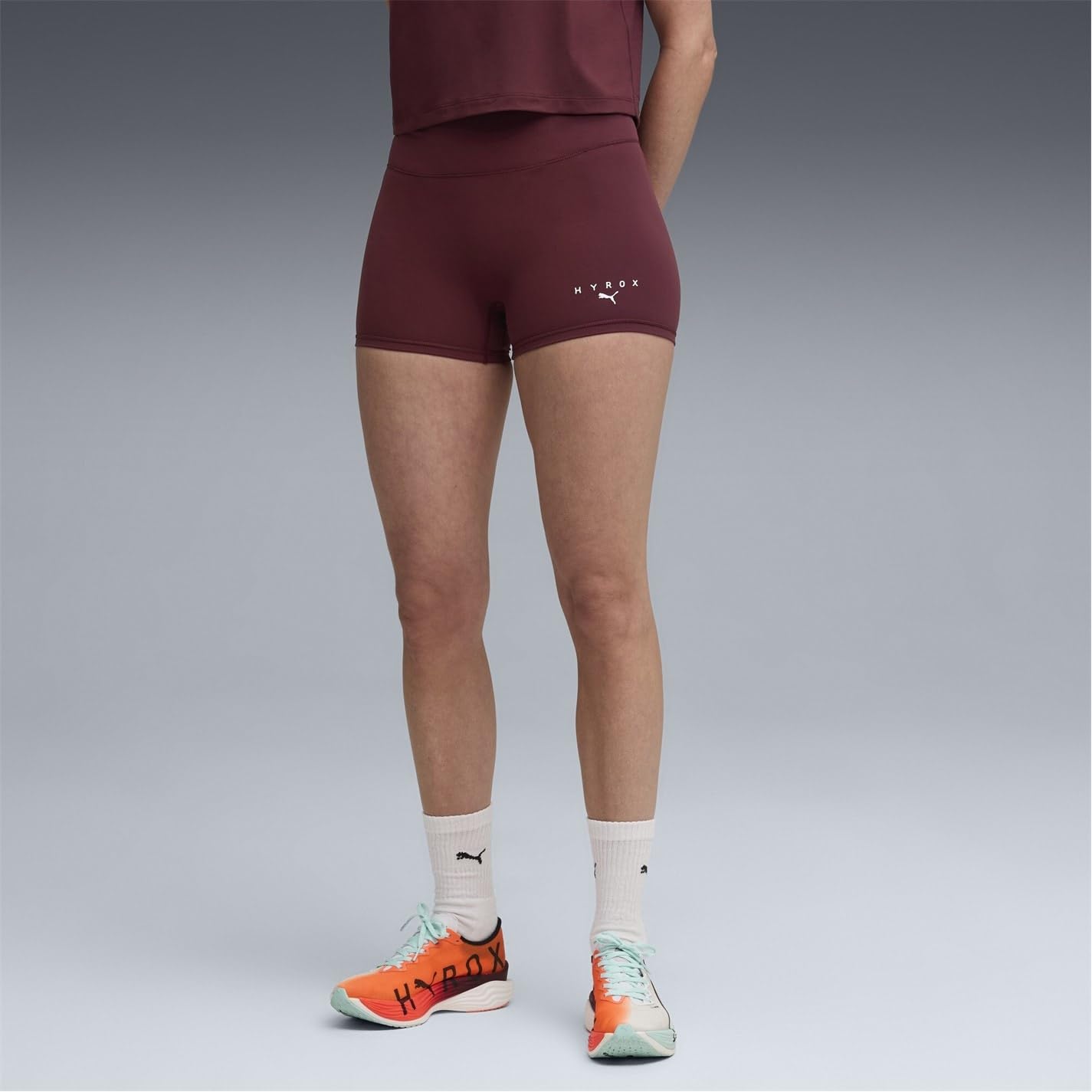 PUMA W X HYROX SHAPELUXE 3 Tight Short Ruby Shimmer