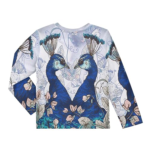Image of CaTaKu Boys Swim Shirt Long Sleeve Rash Guard for Boys Toddler Rashguard Water Sun Shirt UPF+ 50 Swimwear
