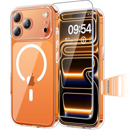 TAURI Cover Magnetica per iPhone 17 Pro Max, Trasparente