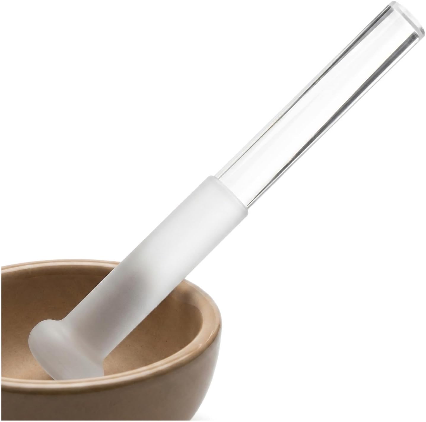 SUPVOX Singing Bowl Mallet Clear Acrylic Striker Mallet Crystal Singing Bowl Rod for Playing Crystal Meditation ASMR Yoga or Sound Baths