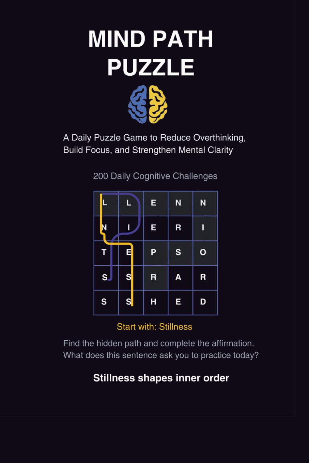 MIND PATH PUZZLE: A Daily Puzzle Game to Reduce Overthinking, Build Focus, and Strengthen Mental Clarity