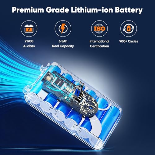 Image of Upgraded 21.6V V8 Battery Replacement Compatible with Dyson V8 Animal /Absolute /Motorhead /SV10 Cordless Vacuum Cleaner, Includes 2 Filters&3 Screws